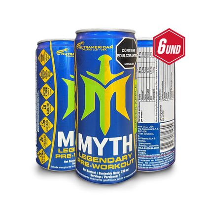 SIX PACK MYTH Legendary Pre Entreno + ENERGIZANTE