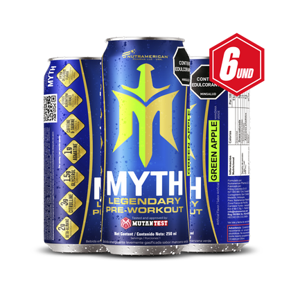 SIX PACK MYTH Legendary Pre Entreno + ENERGIZANTE