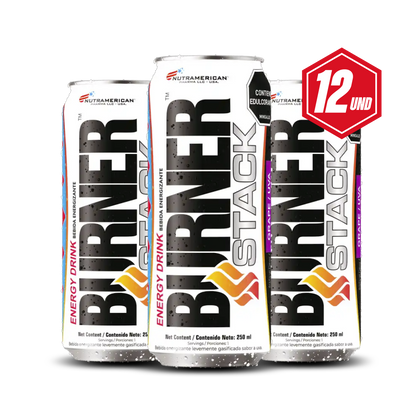 DOCEN PACK BURNER EN LATA = Quema grasa + energizante